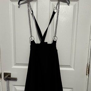 HOT TOPIC O-Ring Chain Suspender Skirt